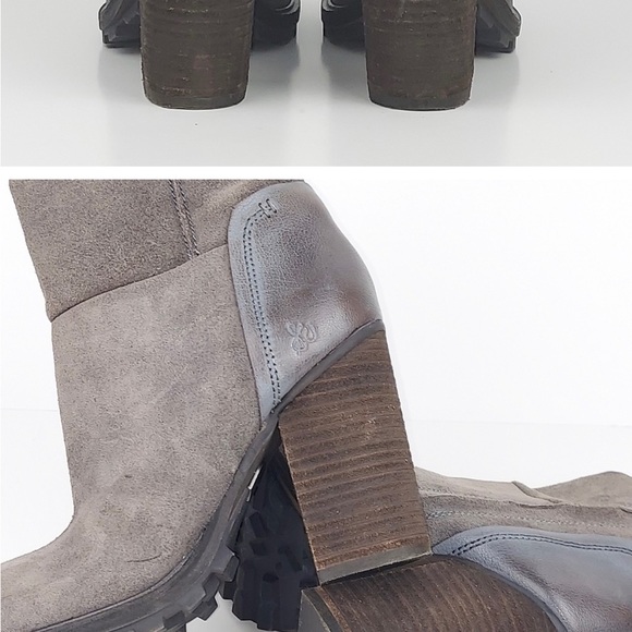 Sam Elderman ankle boots Grigio Gray. Size 7. Boho style, heel, sued. - Picture 5 of 9